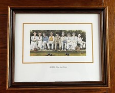 John Edwards (Jedd) Bowls - Nine Ends Down Wood Framed Print Excellent Condition