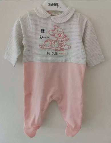 Disney baby sleepsuit pink - disney,