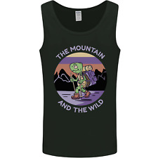 Turtle Hiking Trekking Tortoise Camping Mens Vest Tank Top