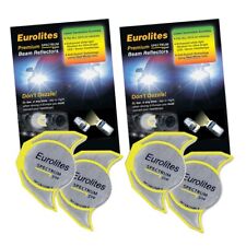 2 Pack Eurolites Spectrum Headlight Beam Reflectors Adaptors European Travel