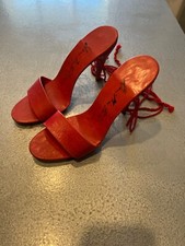 Australian Designer Donna May Bolinger "Wonder Woman" Red Stilettos  UK 7.5 
