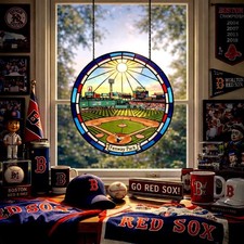 Boston Red Sox Stained Glass