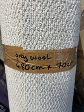 Carpet offcut Wool grey Loop 4.8m x 70cm £7 brand-new carpet Remnant RH13 5SN