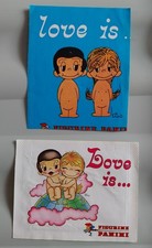Vintage 1970s Panini Love is 2 Original EMPTY STICKER PACKETS