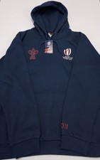France Rugby World Cup Hoodie 2023 Navy Logo Hoodie supporters range- New  (C1)