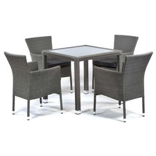 Oasis 4 Seat Grey Rattan
