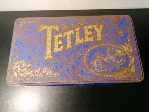 Vintage tetley tea - vintage, tin
