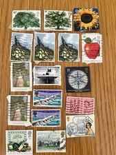 Selection Of Old British Stamps. Themes Include Transport And Nature