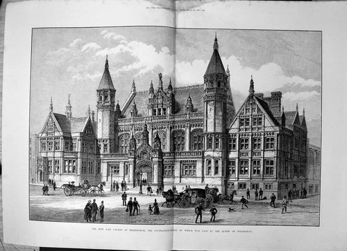 Old antique print new law - old,