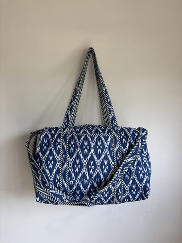 Block printed quilted cotton - block,