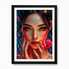 Beautiful Girl With Flowers 2