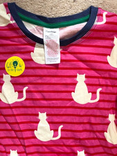 MINI BODEN Snug Fit Long Johns Cat Print Glow in dark Pyjamas BNWOT  13 yr 158cm