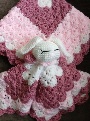 Handmade crochet baby blanket - handmade,