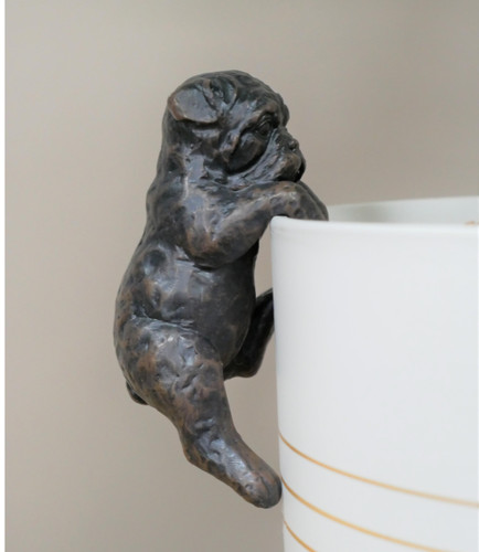 Bulldog pot hanger dog - bulldog,