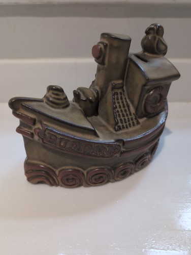 Vintage tremar pottery puffin - pottery,