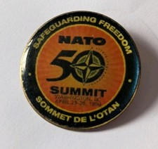 NATO Summit 50 Years Enamel Pin Badge 1999 Washington DC