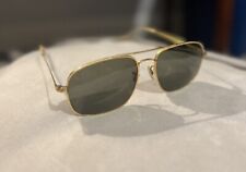 Vintage Randolph Engineering Sunglasses 23k Gold 5 1/2 R/E 23k GP USA
