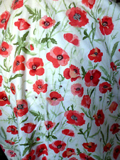 Vintage Swedish Cotton Boras Fabric Lena Boije 'Kornvallmo' Poppies