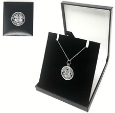 CELTIC FC STERLING SILVER CREST PENDANT & CHAIN NECKLACE CFC JEWELLERY GIFT BOX