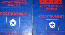 1993 EAGLE SUMMIT & DODGE COLT