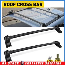 For Honda CR-V MK3 2007-11 Black Roof Cross Bars Top Mount Luggage Rack Set L&R