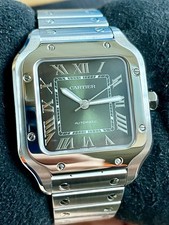 Cartier Santos de Cartier Green Men's Watch - WSSA0061 Mint Cond. 5.5K Coll