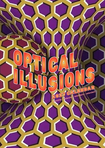 Optical illusion calendar - illusion, a3
