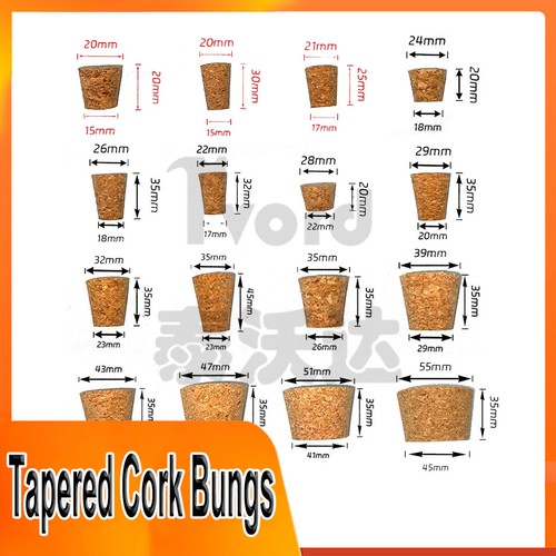 Tapered cork bungs - cork,