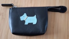 Radley Women's Leather Purse with Turquoise Dog. Pre-loved But Good Condition.