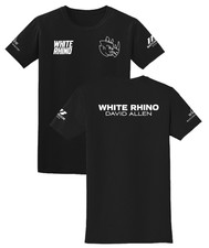 Dave Allen - White Rhino -  Black Boxing T-Shirt - Matchroom - David Allen