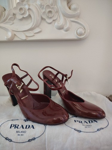 Prada vintage burgundy patent - ,