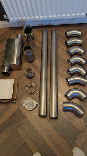 Custom exhaust kit for - kit, and