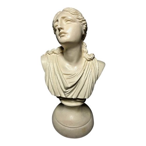 Antique parian bust niobe - parian,