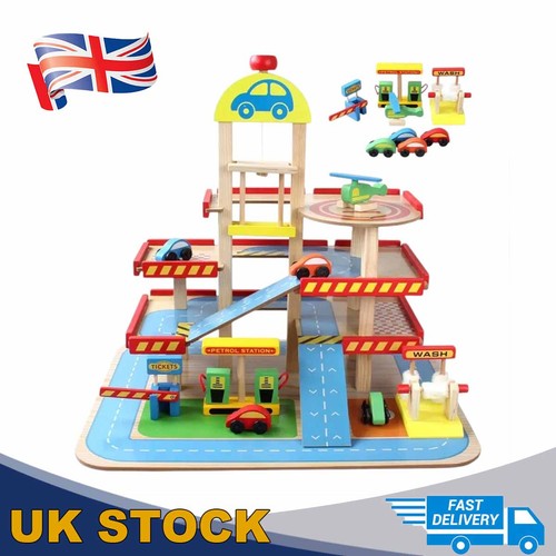 Wooden garage toy kid - garage,