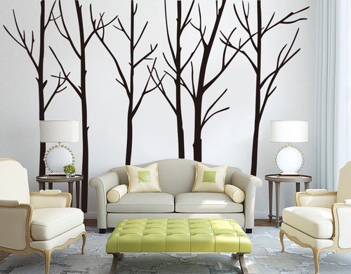 Hand carving birch forest tree - carving,
