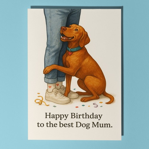 Vizsla dog happy - happy, birthday