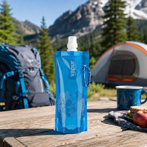 Foldable 500ml water bottle - foldable,