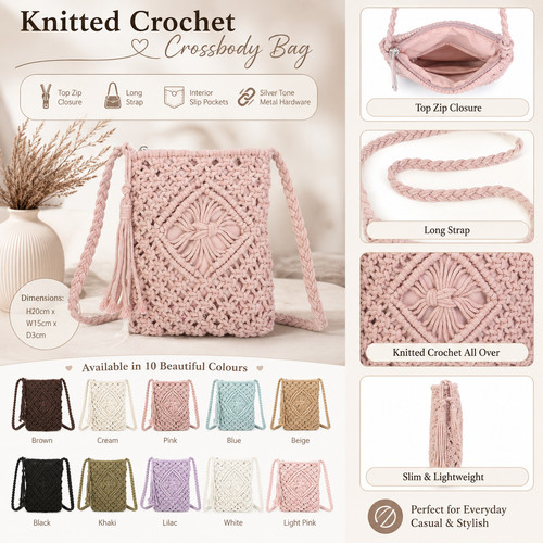 Crochet crossbody - crochet,