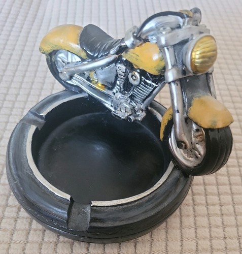 Motorbike ashtray - motorbike,