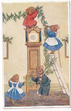 Early Medici Society Art Post Card of CHRISTMAS DECORATION by Margaret Tempest