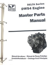 027-08042 Genuine Lister Petter Parts Manual for DWS4 Engines 