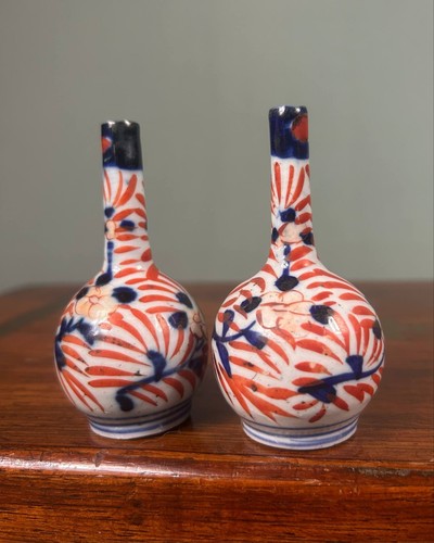 Pair 19th century miniature - pair,