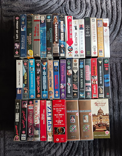 Job lot vintage vhs tapes - vhs,