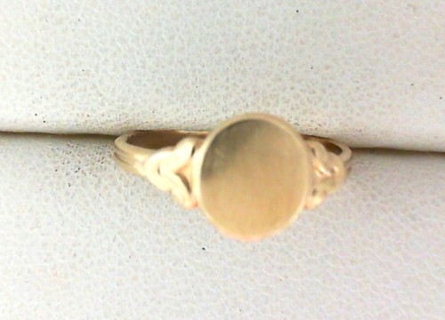 Antique 10k gold signet - antique,