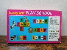 Vintage Fuzzy Felt Play School