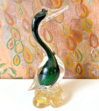 Vintage Murano Italian Green &