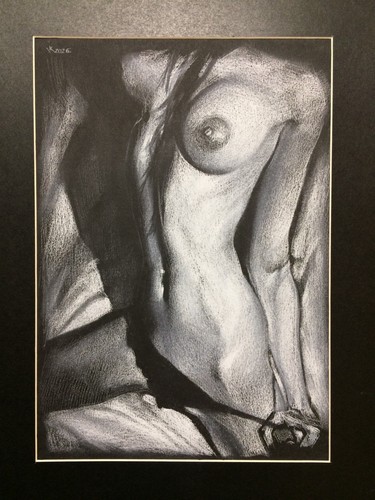 Original art drawing nude - original,