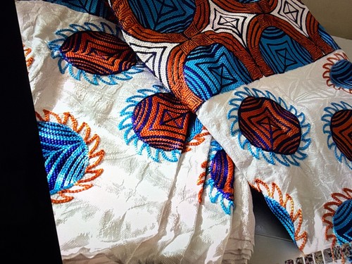 Embroidered african fabric - african,