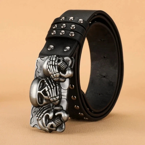 Unisex punk goth rivet black - punk,