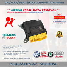 VW/AUDI/SEAT/SKODA SRS/AIRBAG MODULE - CRASH DATA REMOVAL & RESET - MOST ECUS
